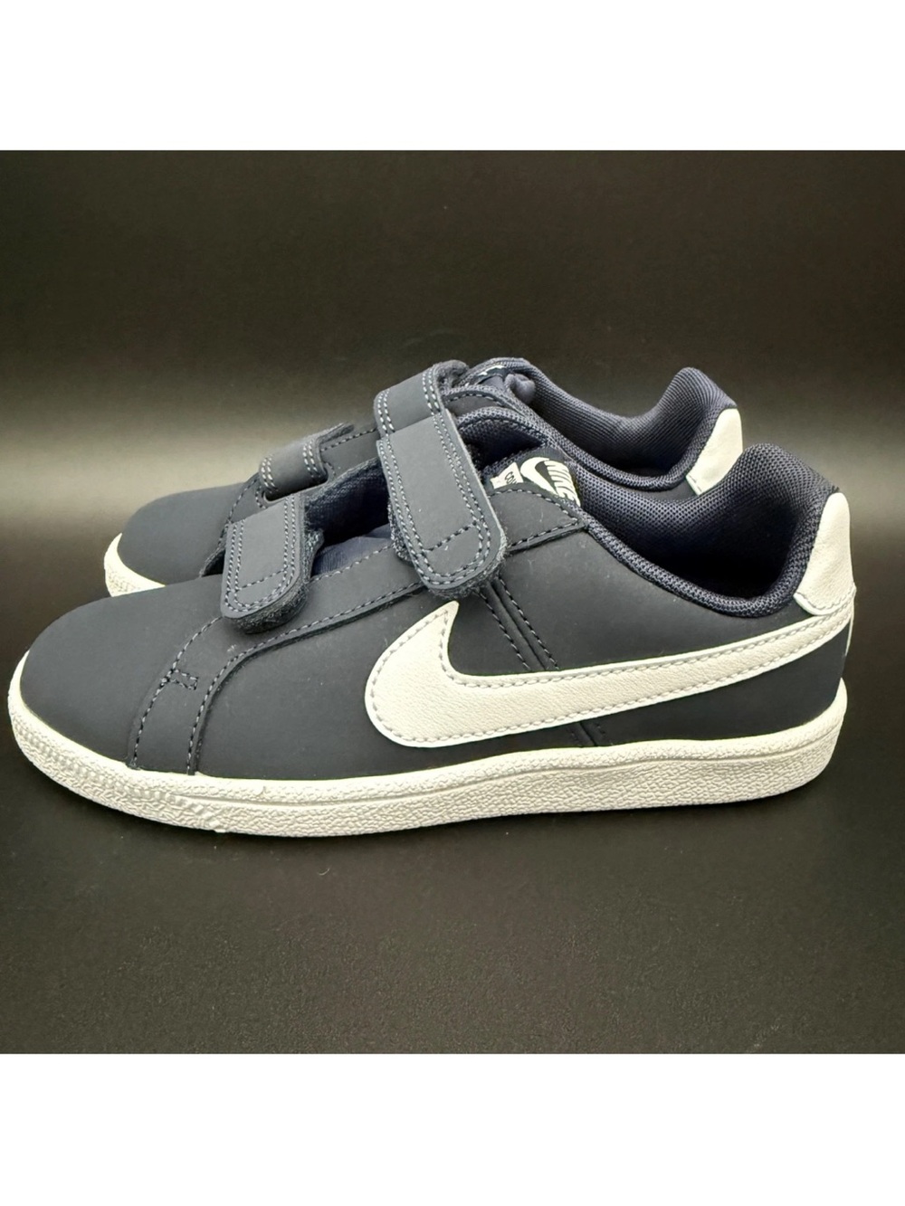 Nike Kids Navy and White Court Royale Sneakers Size 2.5